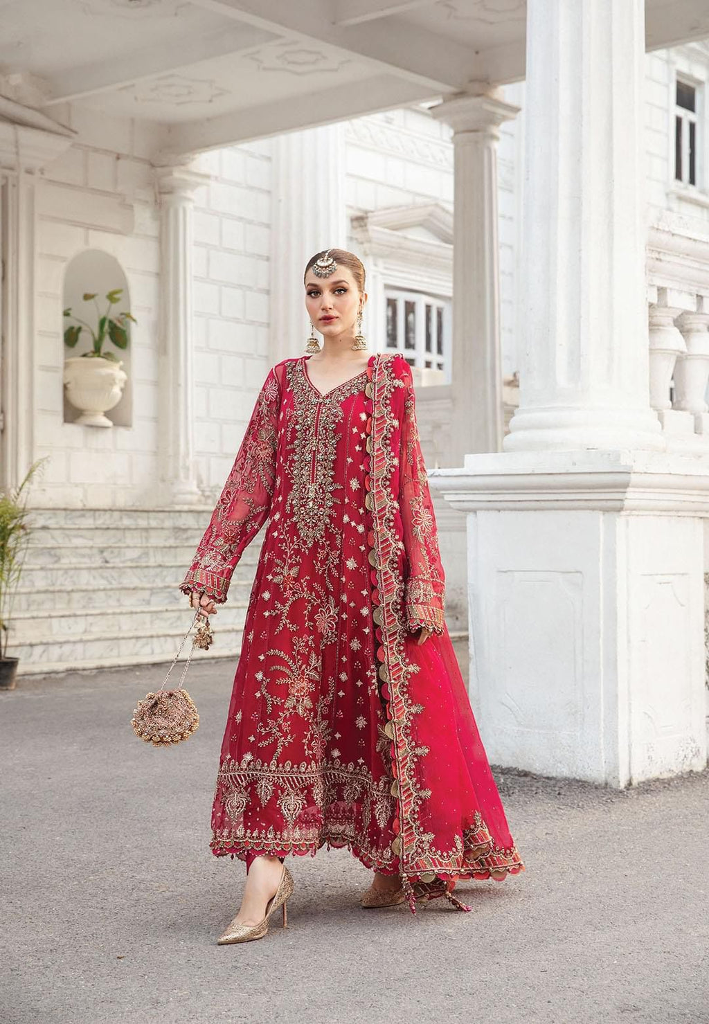 MARIA B | LUXURY EMBROIDERED 3pc | SL-1044