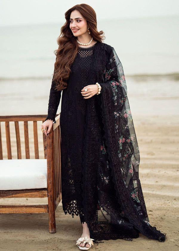 SANA-NUREH-EMBROIDERED LAWN UNSTICHED 3pc (SL-5014)