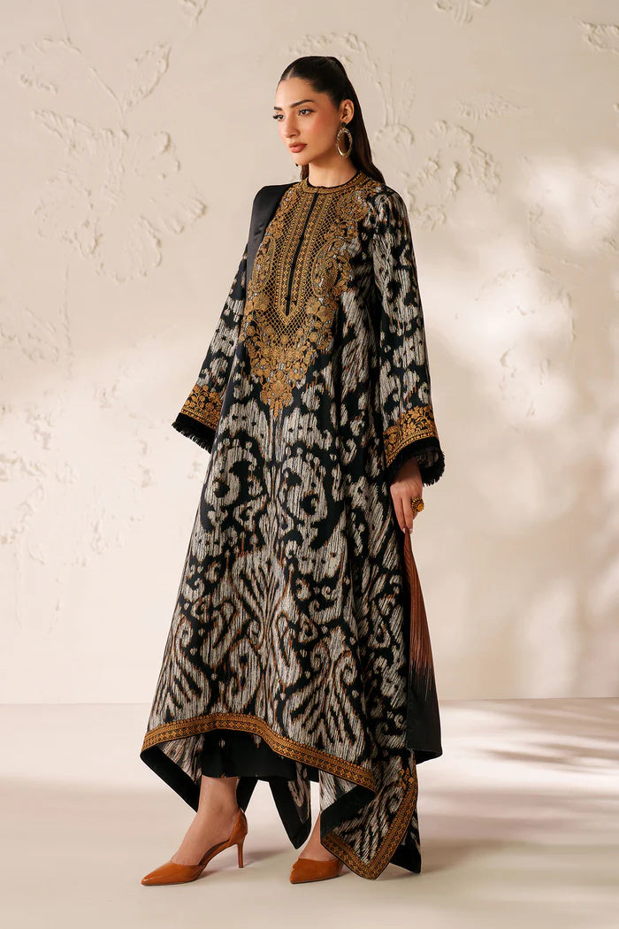 Baroque Printed Embroidered Unstiched 3pc (SL455)