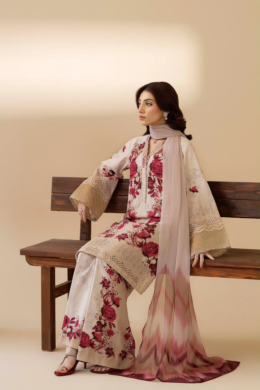 ADAN LIBAS | PRINTED EMBROIDERED LAWN 3pc | SL-657