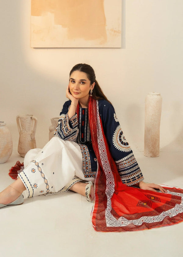 JAZMINE-LUXURY EMBROIDERED LAWN 3pc (SL-3255)