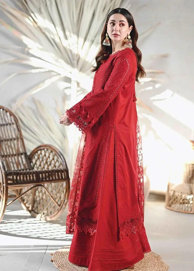 Qalamkar Luxury Lawn Embroidered 3pc |SL-4289