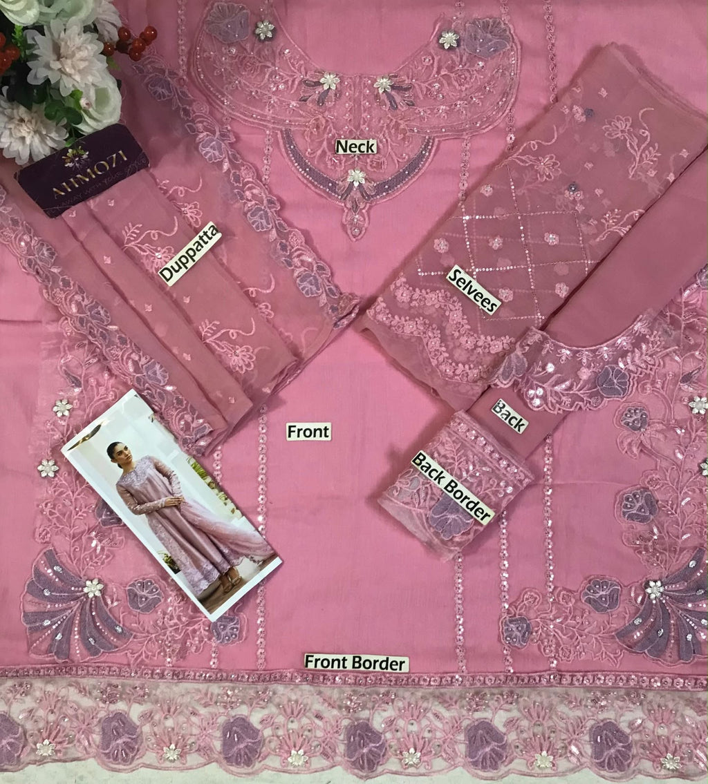 CHARIZMA | LUXURY EMBROIDERED 3pc | SL-1042