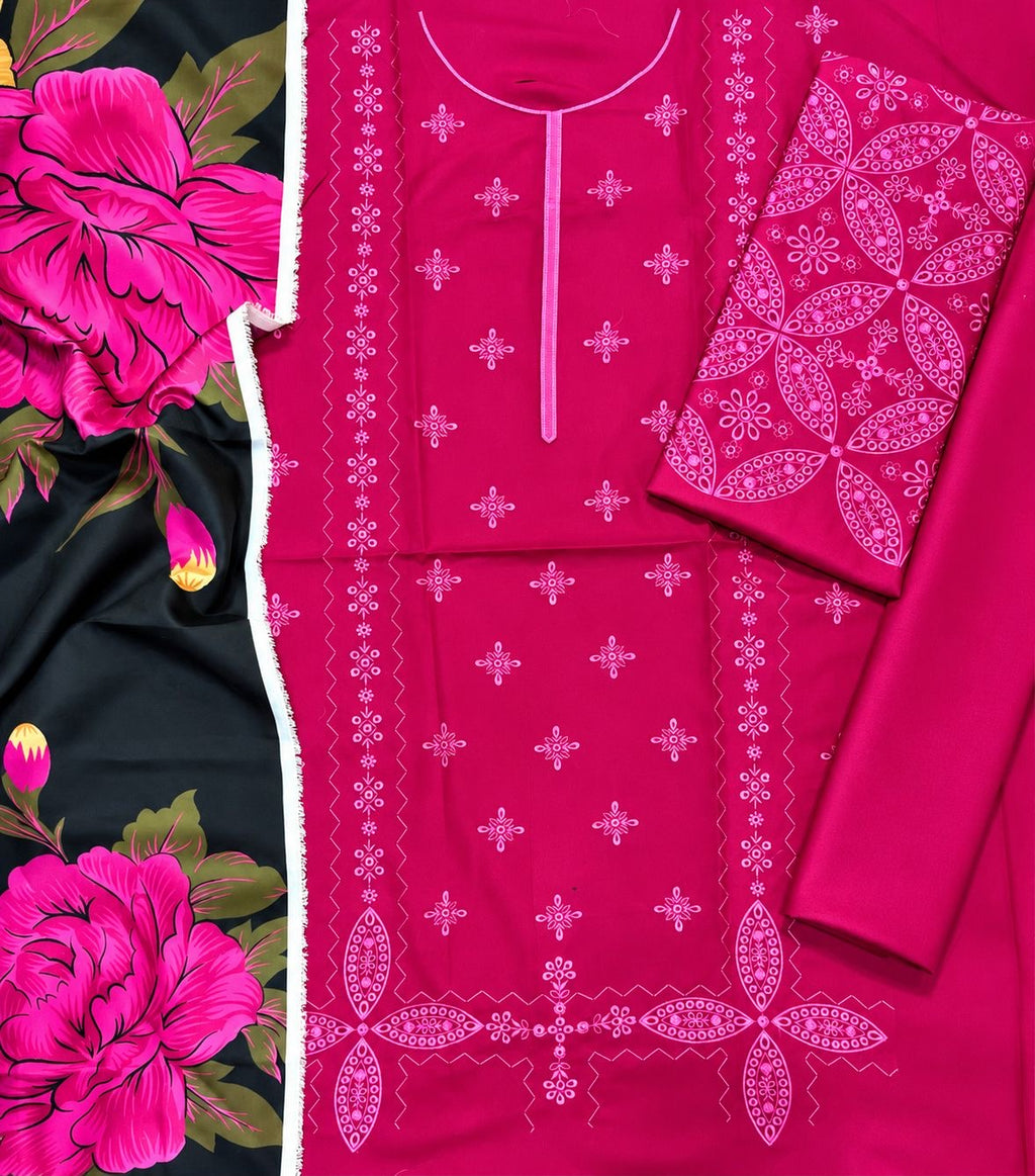 IZNIK | LUXURY EMBROIDERED DHANAK UNSTICHED 3pc | SL-1051