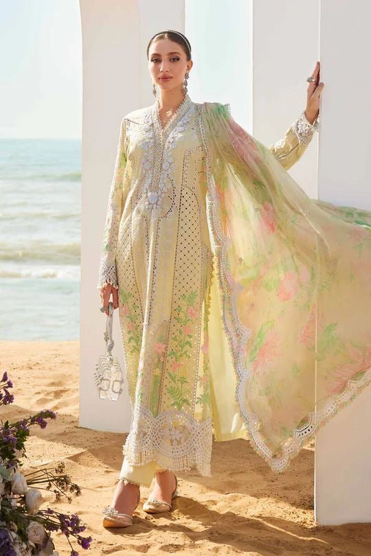 MARIA B HEAVY EMBROIDERED LAWN 3pc (SL-114)