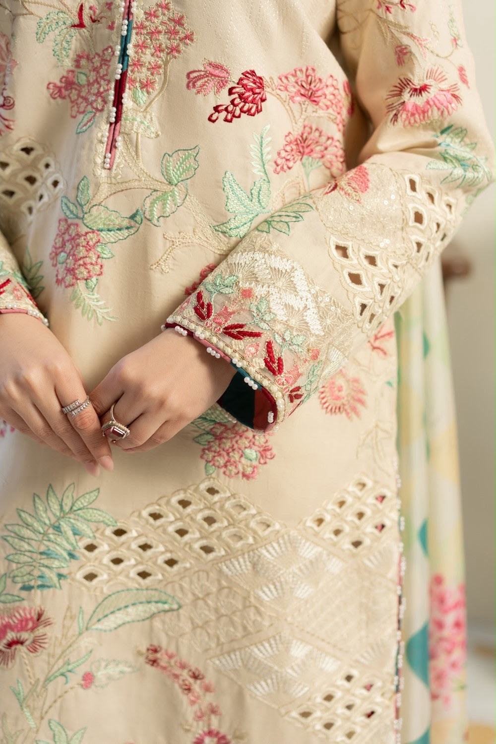 JIA | MARYAM & MARYA | DHANAK EMBROIDERED 3pc | SL-450