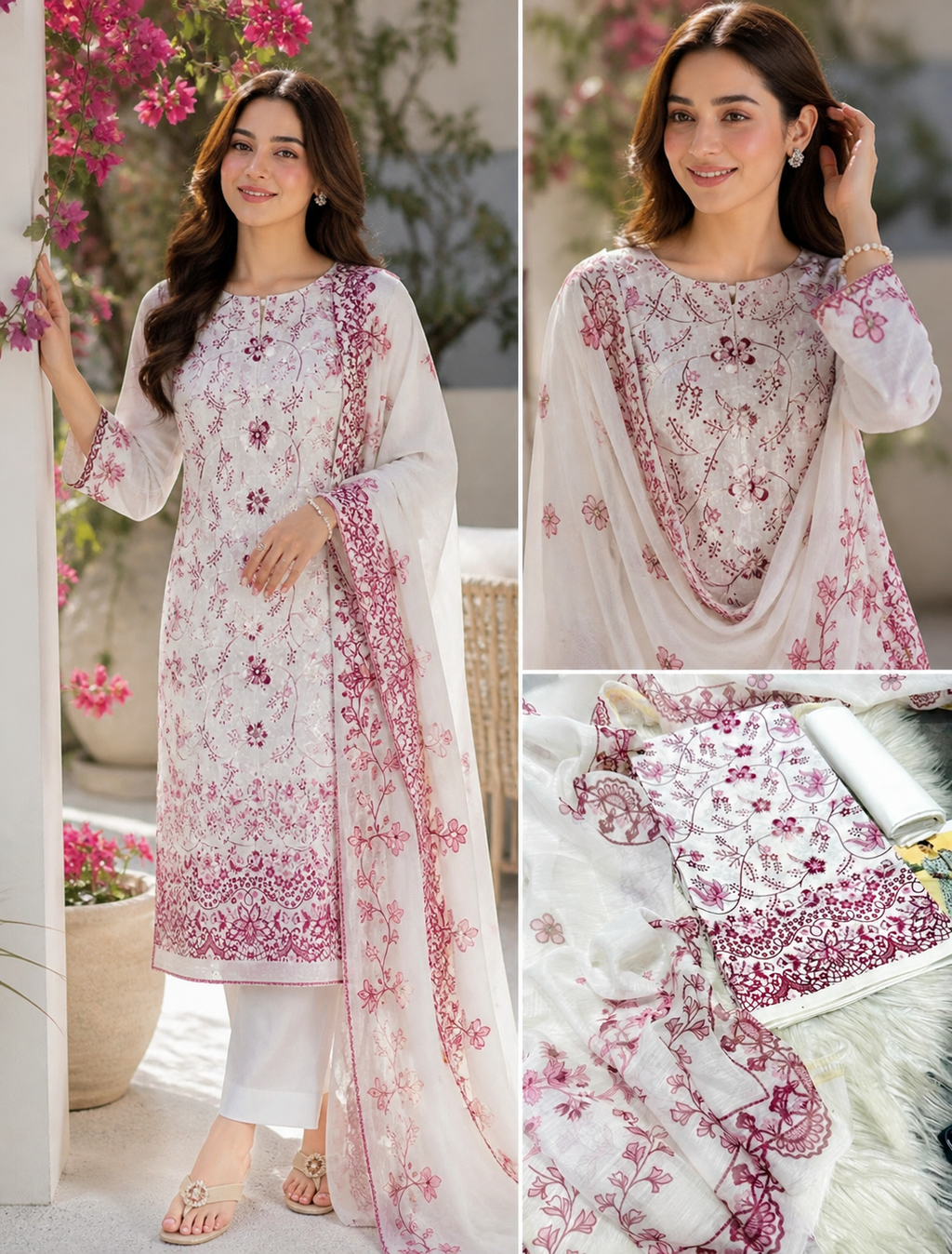 Haani | Digital Printed Lawn 3pc | SL-4955