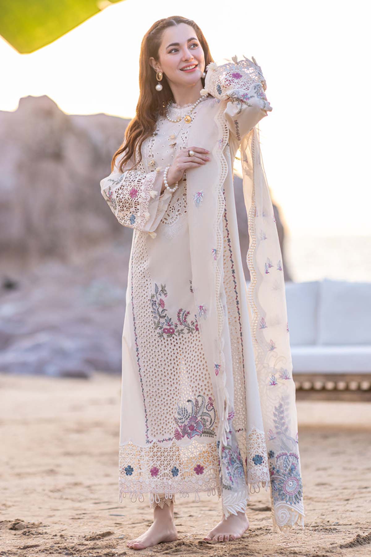 QALAMKAR | LUXURY EMBROIDERED DHANAK UNSTITCHED 3pc | SL-951