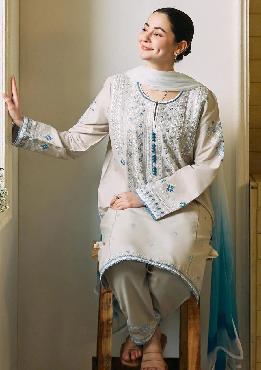 KHANI-ZARA SHAH JAHAN-LUXURY EMBROIDERED LAWN UNSTICHED 3pc (SL-443)