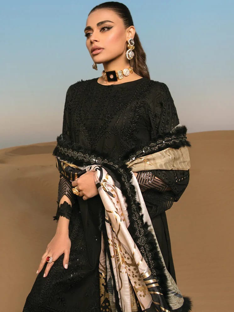 RANGRASIYA-BORING EMBROIDERED LAWN UNSTICHED 3pc (SL-424)