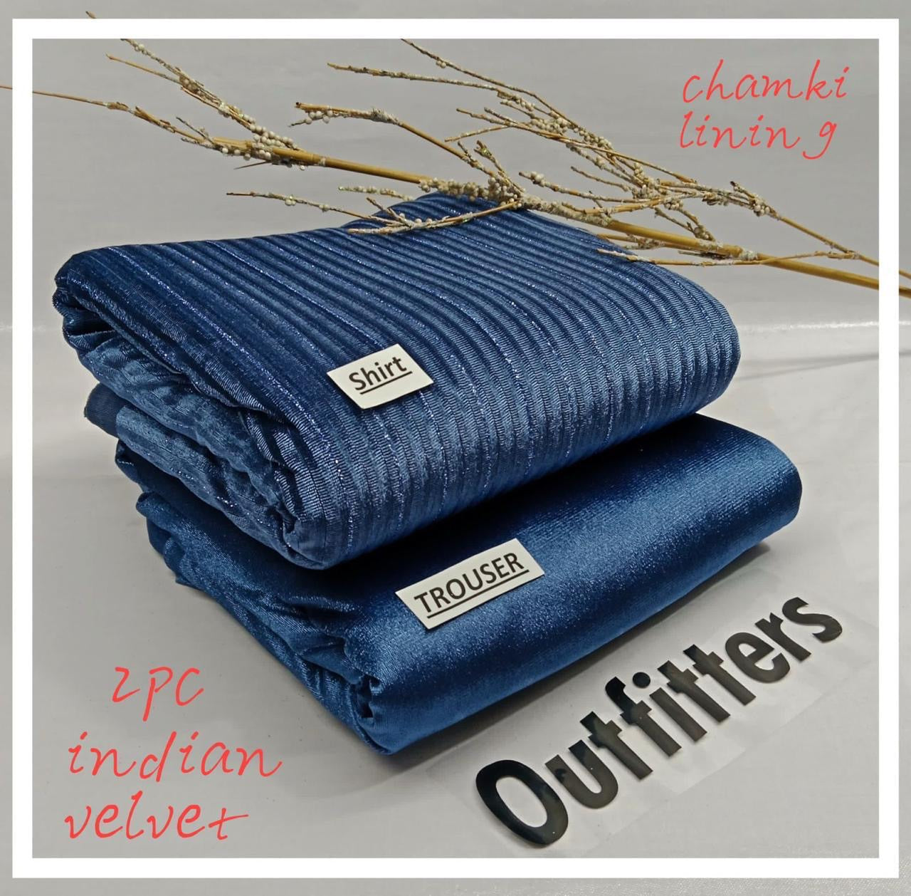 Lurex Velvet 2pc (Grey)