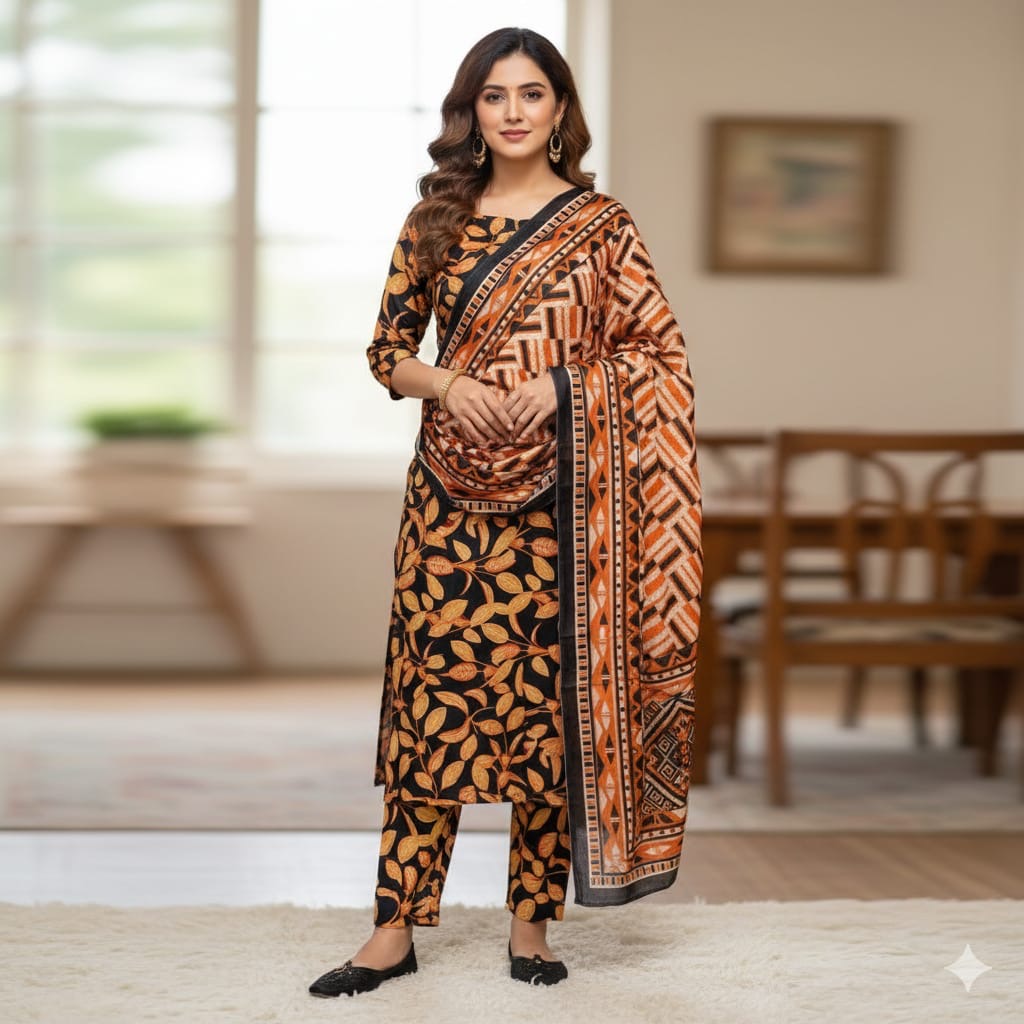 Bin Saeed Printed Unstiched Linen 3pc