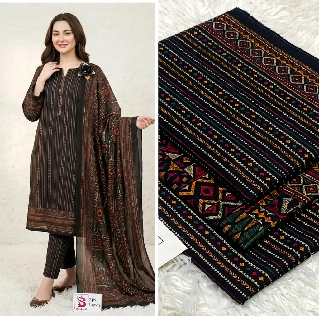 BIN SAEED | DIGITAL PRINTED LAWN 3pc | SL-455