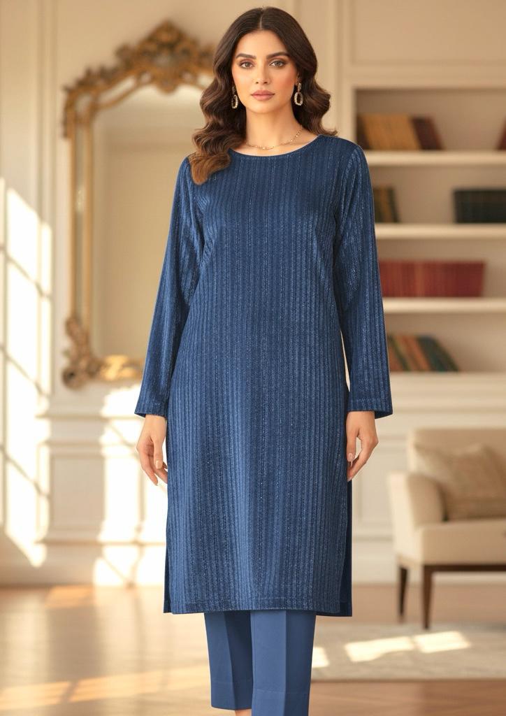 Lurex Velvet 2pc (Grey)