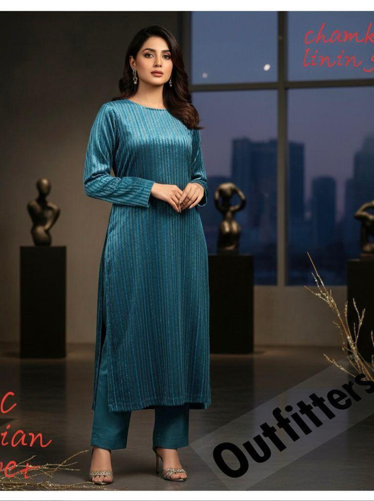 Lurex Velvet 2pc (Ferozi)